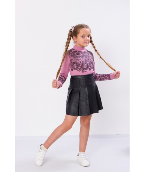 Blouse for girls "Pattern" Wear Your Own 128 Pink (6340-036-33-v12)