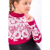 Blouse for girls "Pattern" Wear Your Own 152 Red (6340-036-33-v31)