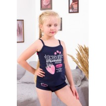 Set for girls (top+underpants) Wear Your Own 110 Blue (6345-036-33-v1)