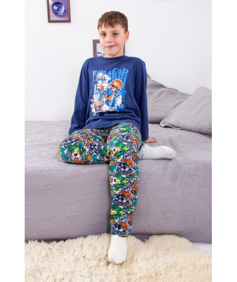 Pajamas for boys (teens) Wear Your Own 152 Blue (6347-002-33-1-v11)