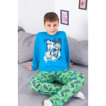 Pajamas for boys (teens) Wear Your Own 140 Blue (6347-002-33-1-v3)
