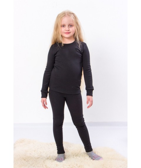 Thermal underwear for girls Wear Your Own 134 Black (6349-064-v19)