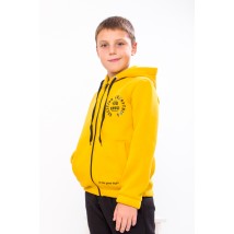 Jumper for a boy with a zipper (adolescent) Wear Your Own 140 Yellow (6350-025-33-1-v5)