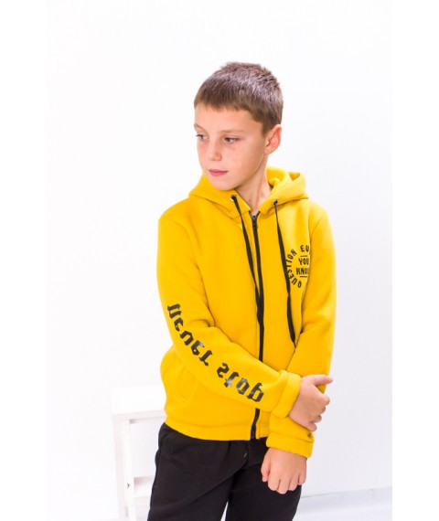 Джемпер для хлопчика на блискавці (підлітковий) Носи Своє 134 Жовтий (6350-025-33-1-v1)