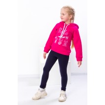 Hoodies for girls Wear Your Own 122 Pink (6353-025-33-5-v11)