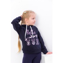 Hoodies for girls Wear Your Own 122 Blue (6353-025-33-5-v10)