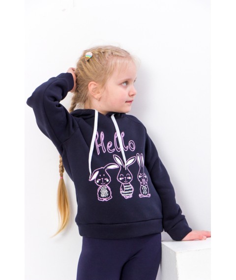 Hoodies for girls Wear Your Own 134 Blue (6353-025-33-5-v17)