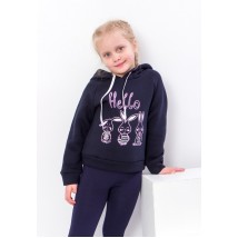 Hoodies for girls Wear Your Own 122 Blue (6353-025-33-5-v10)