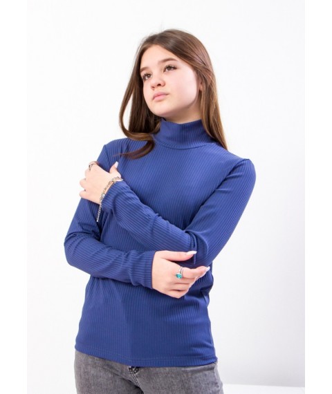 Turtleneck for girls (teens) Wear Your Own 158 Blue (6357-103-v18)