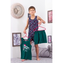 Set of 2 sets for a boy (shirt + boxers) Wear Your Own 128 Green (6358-4-v10)