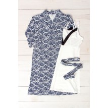 Комплект жіночий (халат + сорочка) Носи Своє 50 Синій (8000-002-v5)