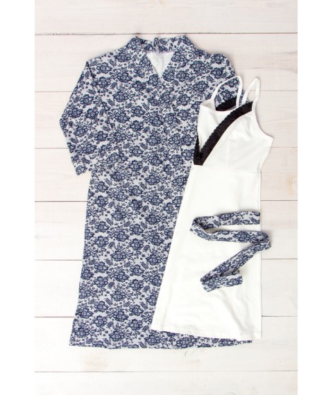 Комплект жіночий (халат + сорочка) Носи Своє 48 Синій (8000-002-v12)