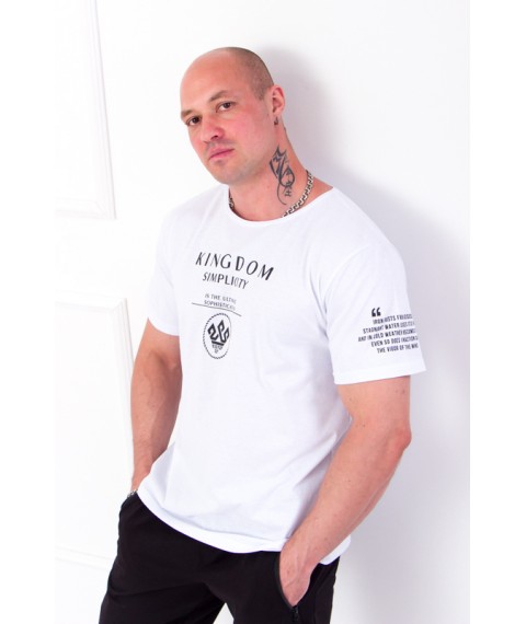 Men's T-shirt Wear Your Own 54 White (8012-001-33-3-v25)
