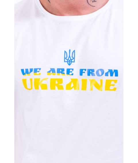 Футболка чоловіча "Україна" Носи Своє 52 Білий (8012-У-v11)