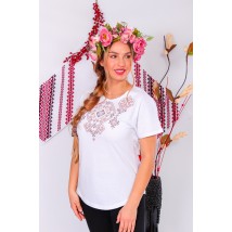 Women's short-sleeved embroidered shirt Nosy Svoe 48 White (8029-038-22-1-v2)