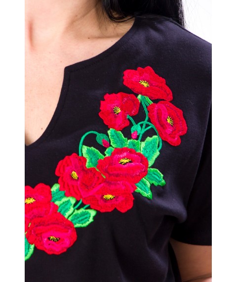 Women's embroidered jacket with a belt Nosy Svoe 54 Black (8029-015-22-v6)