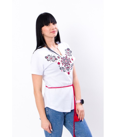 Women's short-sleeved embroidered shirt Nosy Svoe 48 White (8029-038-22-1-v2)