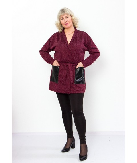 Women's cardigan Wear Your Own 56 Red (8041-068-v12)