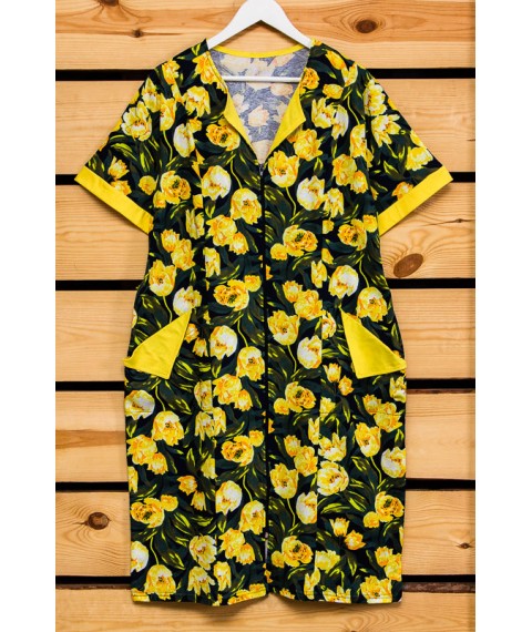 Women's dressing gown Wear Your Own 48 Yellow (8055-005-v50)