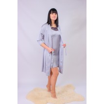 Комплект жіночий (халат+сорочка) Носи Своє 46 Сірий (8115-089-v5)