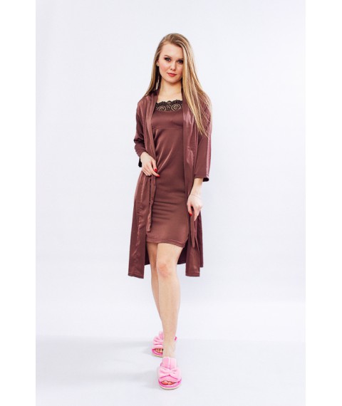 Women's set (robe + shirt) Wear Your Own 48 Brown (8115-089-v2)