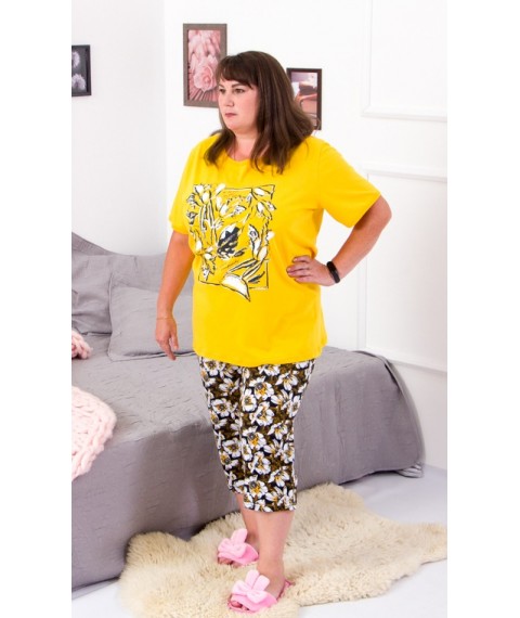 Комплект жіночий (футболка+бриджі) Носи Своє 56 Жовтий (8119-002-33-v3)