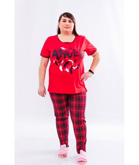 Комплект жіночий (футболка+брюки) Носи Своє 60 Червоний (8120-002-33-v5)