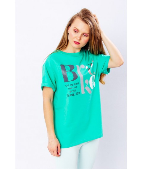 Women's T-shirt Wear Your Own 50 Green (8127-057-33-v36)