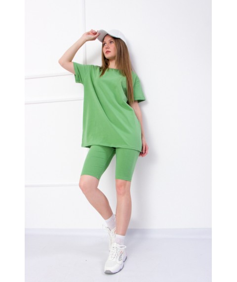 Комплект жіночий (футболка+велосипедки) Носи Своє 50 Зелений (8138-036-v28)
