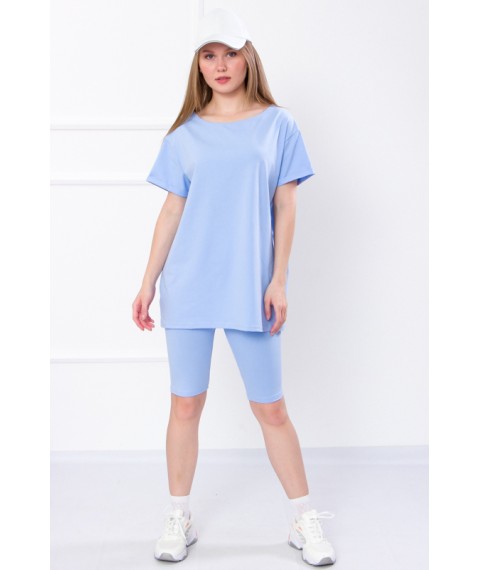 Комплект жіночий (футболка+велосипедки) Носи Своє 50 Блакитний (8138-036-v47)