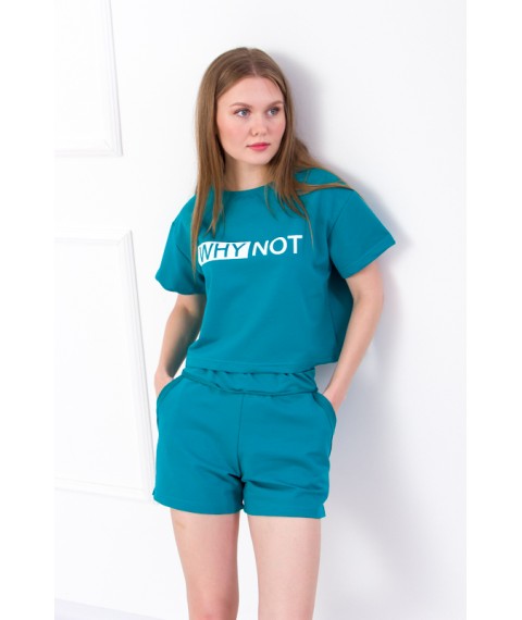 Комплект жіночий (футболка+шорти) Носи Своє 44 Зелений (8195-057-33-v12)