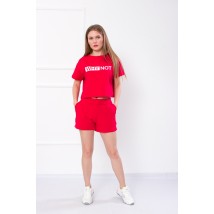 Комплект жіночий (футболка+шорти) Носи Своє 46 Червоний (8195-057-33-v18)