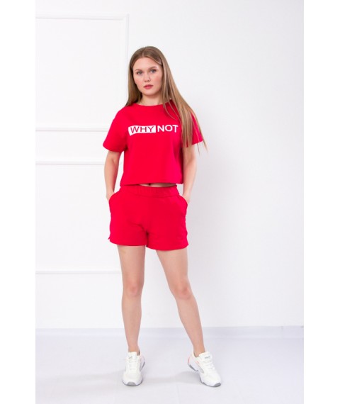 Комплект жіночий (футболка+шорти) Носи Своє 46 Червоний (8195-057-33-v18)