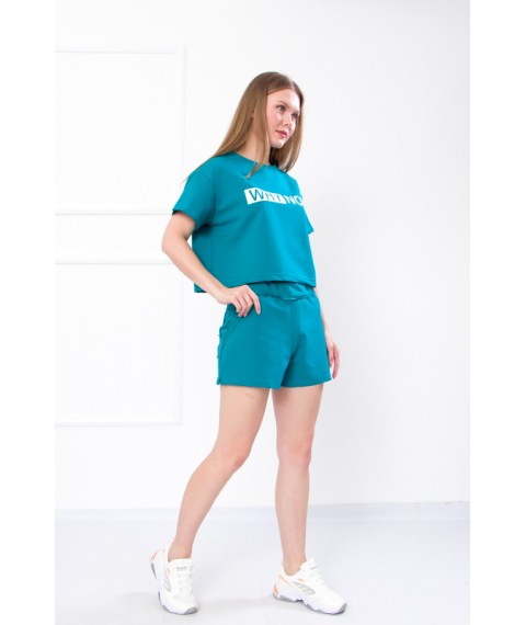 Комплект жіночий (футболка+шорти) Носи Своє 44 Зелений (8195-057-33-v12)