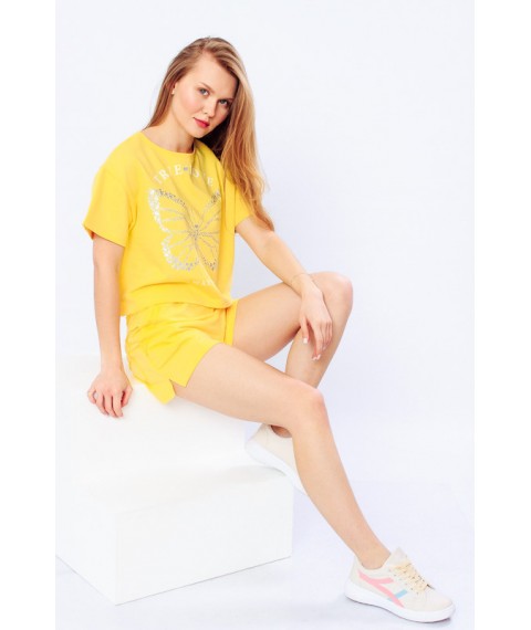 Комплект жіночий (футболка+шорти) Носи Своє 42 Жовтий (8195-057-33-v10)