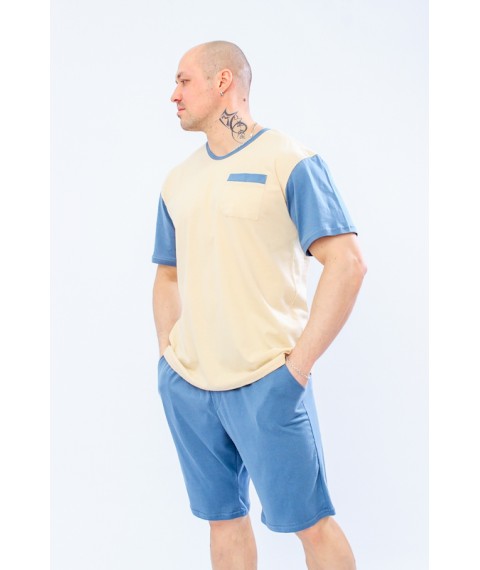 Men's pajamas (T-shirt + shorts) Nosy Svoe 62 Beige (8196-001-v8)