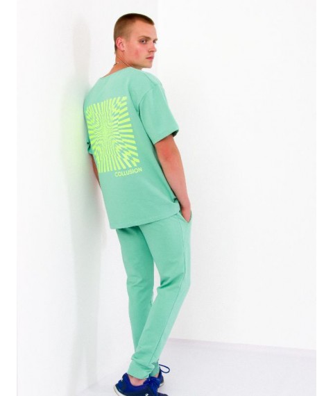 Men's suit (T-shirt + trousers) Wear Your Own 46 Green (8212-057-33-v10)