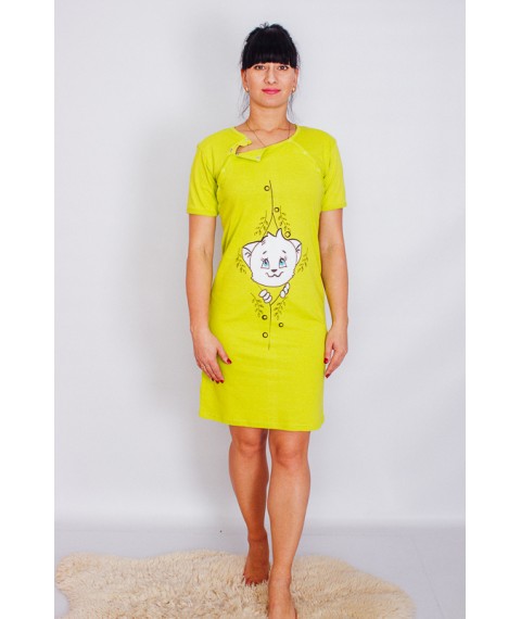Сорочка жіноча (для годуючих мам) Носи Своє 44 Жовтий (8594-001-33-v50)