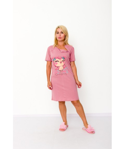 Сорочка жіноча (для годуючих мам) Носи Своє 48 Рожевий (8594-001-33-v22)
