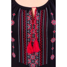 Women's short-sleeved embroidered shirt Nosy Svoe 46 Black (8604-015-22-v14)