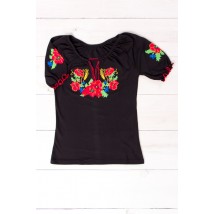 Women's short-sleeved embroidered shirt Nosy Svoe 50 Black (8604-015-22-v6)