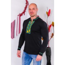 Men's long-sleeved embroidered shirt Nosy Svoe 52 Black (8605-015-22-v1)