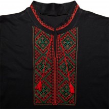 Men's long-sleeved embroidered shirt Nosy Svoe 52 Black (8605-015-22-v2)