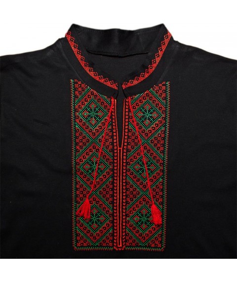 Men's long-sleeved embroidered shirt Nosy Svoe 52 Black (8605-015-22-v2)