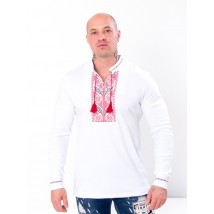 Men's long-sleeved embroidered shirt Nosy Svoe 50 White (8605-038-22-1-v3)