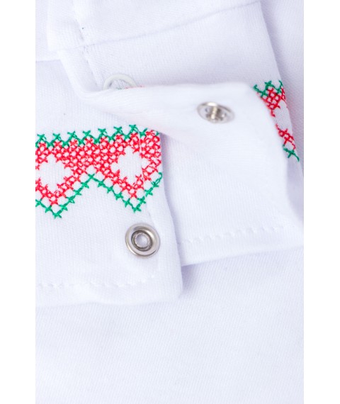 Men's long-sleeved embroidered shirt Nosy Svoe 46 White (8605-038-22-v17)