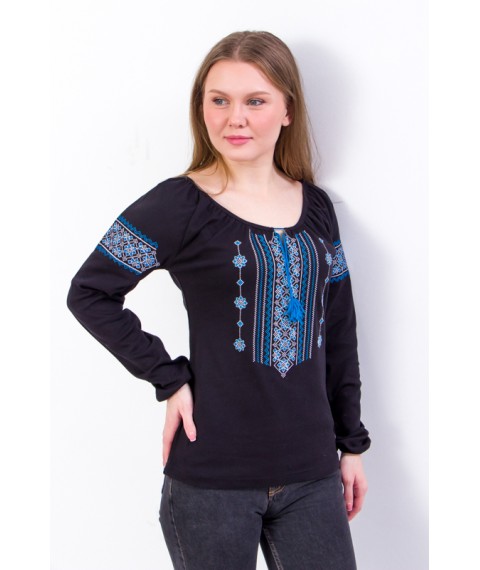 Women's embroidered shirt Wear Your Own 54 Black (8607-015-22-v1)