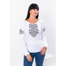 Women's long-sleeved embroidered shirt Nosy Svoe 44 White (8607-038-22-1-v0)