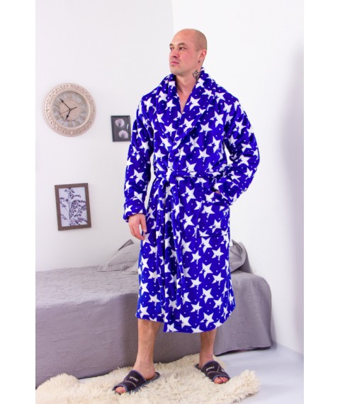 Men's dressing gown Wear Your Own 52/54 Blue (8619-035-v11)