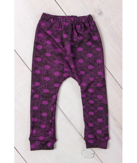 Leggings for girls Wear Your Own 24 Purple (9144-063-5-v42)